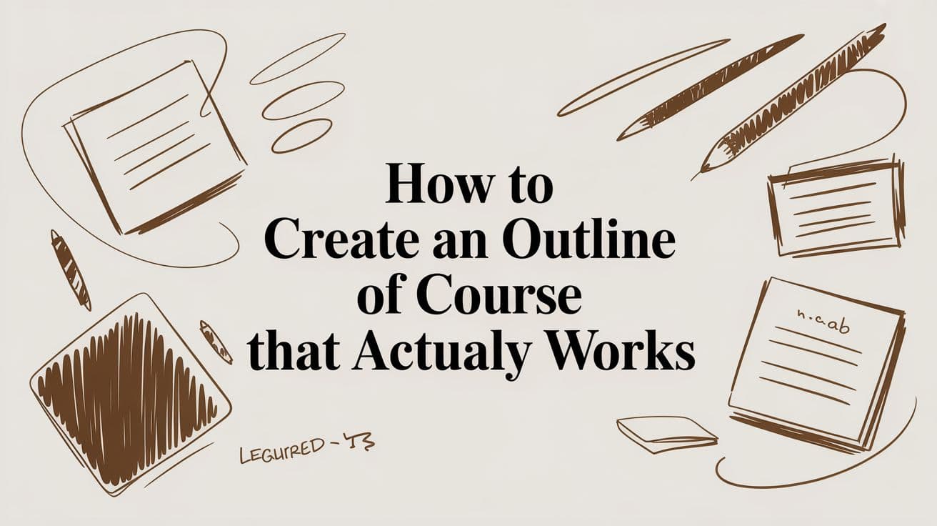 How to Create a Course Outline That Delivers Real Results