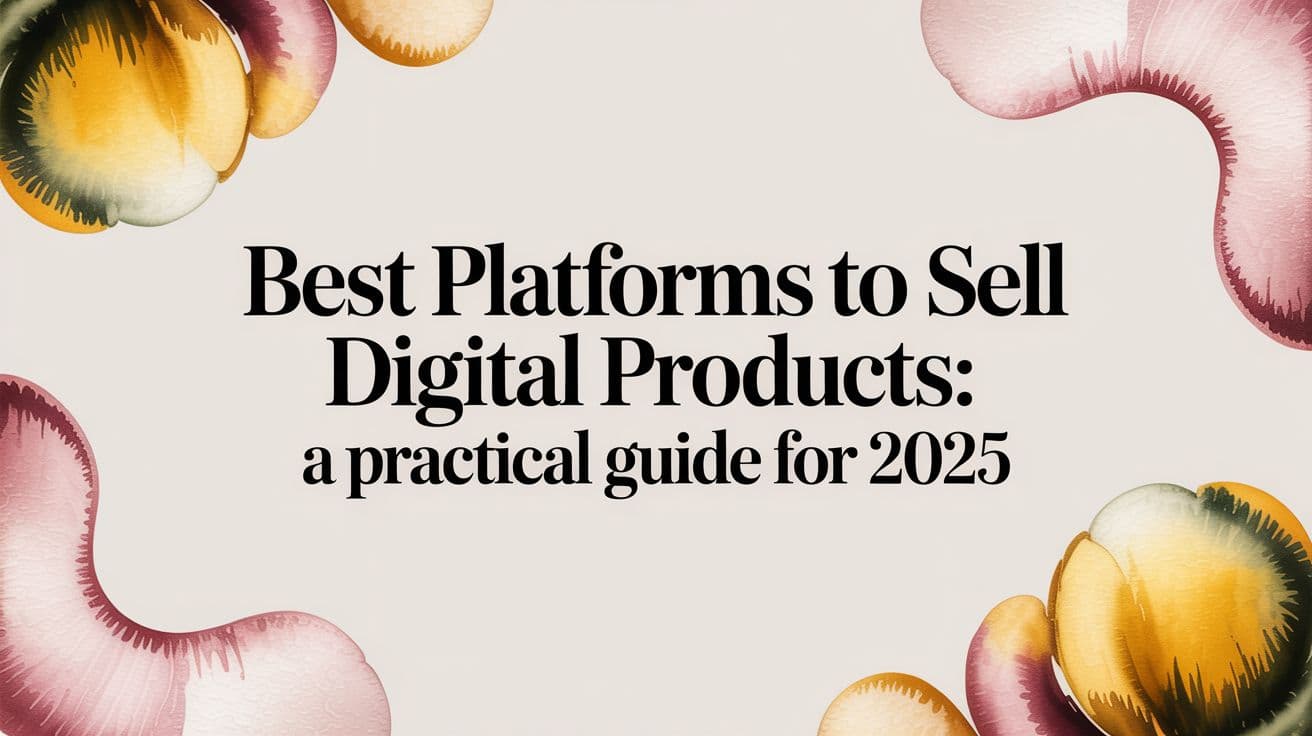 Best Platforms to Sell Digital Products: A Practical Guide for 2025