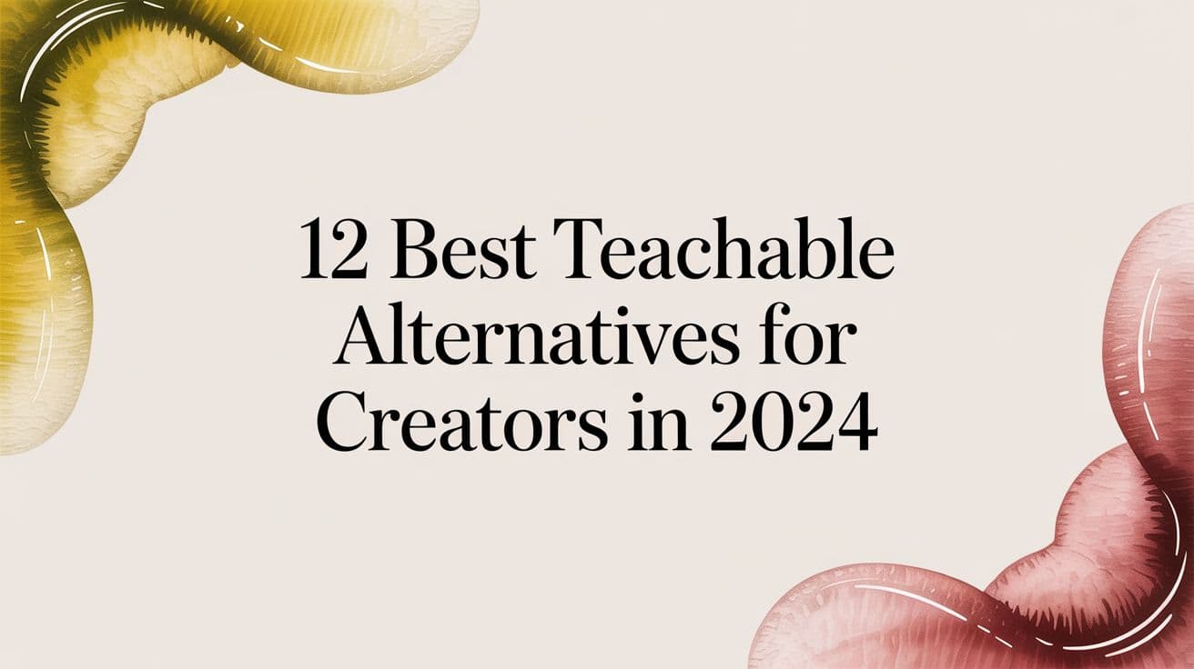 12 Best Teachable Alternatives for Creators in 2024